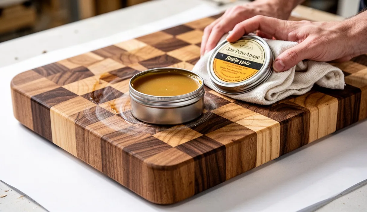 Conditioning End-Grain Cutting Boards with Wax